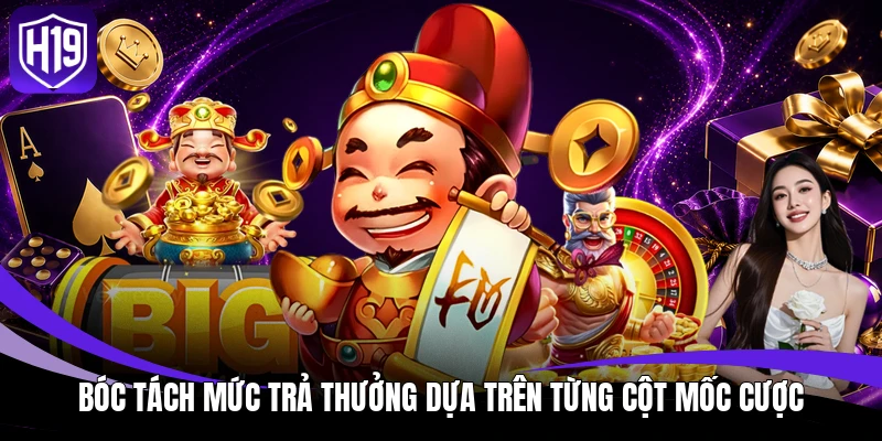 Bóc tách mức trả thưởng dựa trên từng cột mốc cược