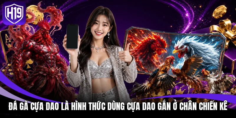 Đá gà cựa dao là hình thức dùng cựa dao gắn ở chân chiến kê