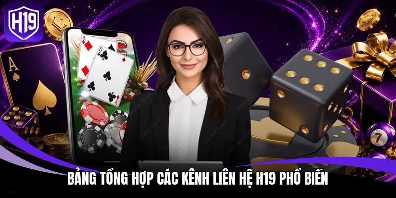 Bảng tổng hợp các kênh liên hệ H19 phổ biến